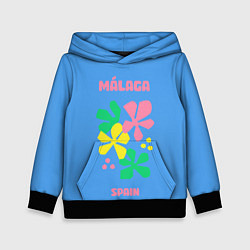 Толстовка-худи детская Малага - Испания, цвет: 3D-черный