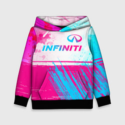 Детская толстовка Infiniti neon gradient style: символ сверху