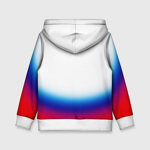 Детская толстовка Флаг России градиент / 3D-Белый – фото 2