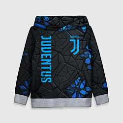 Толстовка-худи детская Juventus logo, цвет: 3D-меланж