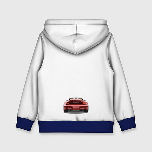 Детская толстовка Porsche car / 3D-Синий – фото 2