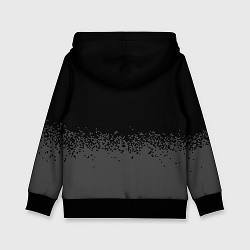 Детская толстовка Dark Souls glitch на темном фоне: символ сверху / 3D-Черный – фото 2