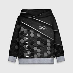 Толстовка-худи детская Infiniti - черный металл, цвет: 3D-меланж