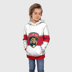 Толстовка-худи детская Florida panthers - uniform - hockey, цвет: 3D-красный — фото 2