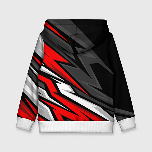 Детская толстовка Митсубиси - красный спортивный / 3D-Белый – фото 2