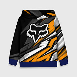 Толстовка-худи детская Fox motocross racing - orange, цвет: 3D-синий