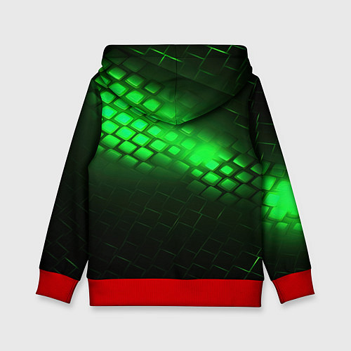 Детская толстовка Juventus green logo neon / 3D-Красный – фото 2