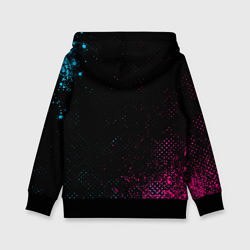 Детская толстовка Doom - neon gradient / 3D-Черный – фото 2