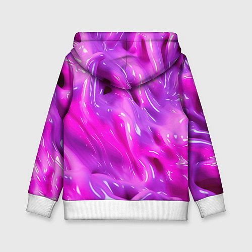 Детская толстовка Розовая слизь / 3D-Белый – фото 2