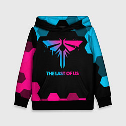 Толстовка-худи детская The Last Of Us - neon gradient, цвет: 3D-черный