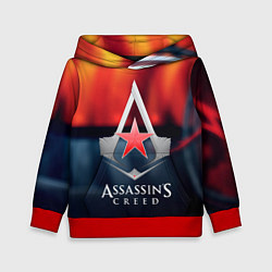 Толстовка-худи детская Assassins Creed ussr, цвет: 3D-красный