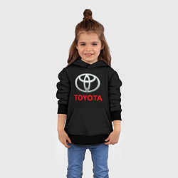 Толстовка-худи детская Toyota sport car, цвет: 3D-черный — фото 2