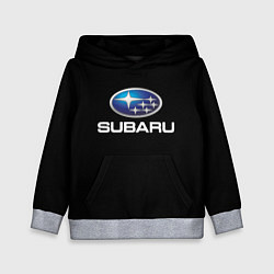 Толстовка-худи детская Subaru sport auto car, цвет: 3D-меланж