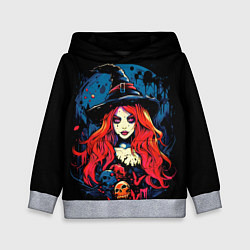 Детская толстовка Ведьма с красными волосами