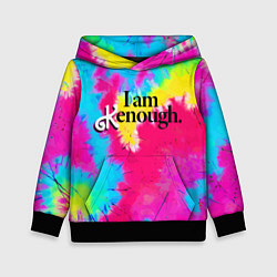 Толстовка-худи детская I am kenough - meme, цвет: 3D-черный