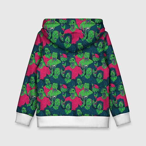 Детская толстовка Зомби - день мёртвых / 3D-Белый – фото 2