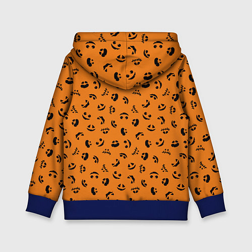 Детская толстовка Тыквенный узор / 3D-Синий – фото 2