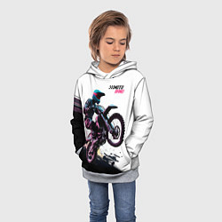 Толстовка-худи детская Moto band, цвет: 3D-меланж — фото 2