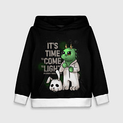 Толстовка-худи детская Время пришло - 2024, цвет: 3D-белый