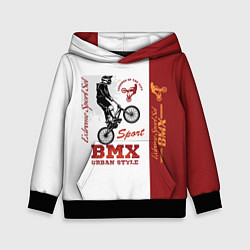 Толстовка-худи детская BMX urban style, цвет: 3D-черный