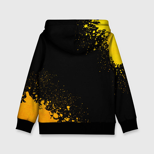 Детская толстовка Volvo - gold gradient вертикально / 3D-Черный – фото 2