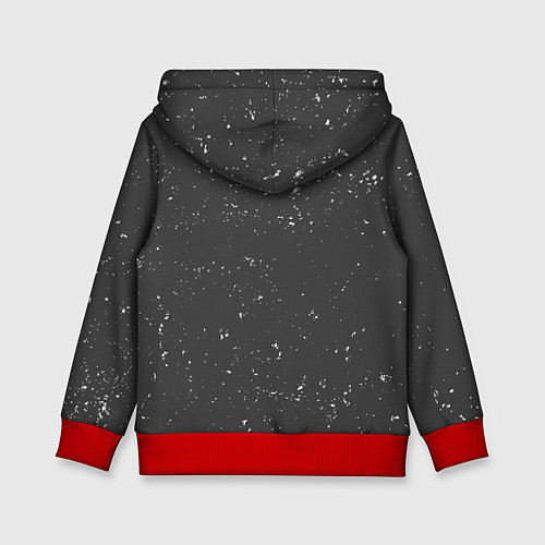 Детская толстовка Санта лого / 3D-Красный – фото 2