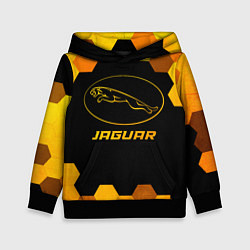 Толстовка-худи детская Jaguar - gold gradient, цвет: 3D-черный