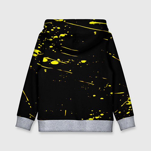 Детская толстовка Borussia yellow splash / 3D-Меланж – фото 2