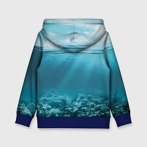 Детская толстовка Nirvana Cat / 3D-Синий – фото 2