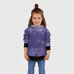 Толстовка-худи детская Абстракция - violet color background, цвет: 3D-черный — фото 2