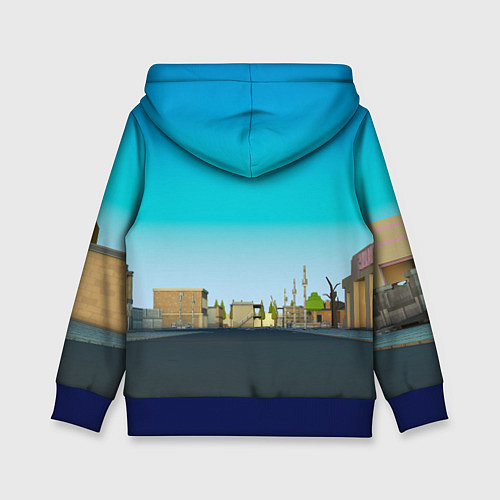 Детская толстовка Маленький Мальчик Чикен Ган / 3D-Синий – фото 2
