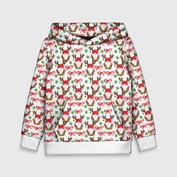 Детская толстовка Новогодний гном с рогами