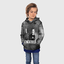 Толстовка-худи детская Devision - a band from germany, цвет: 3D-синий — фото 2