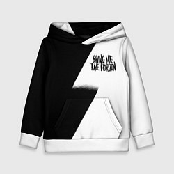 Толстовка-худи детская Bring me the horizon black steel, цвет: 3D-белый