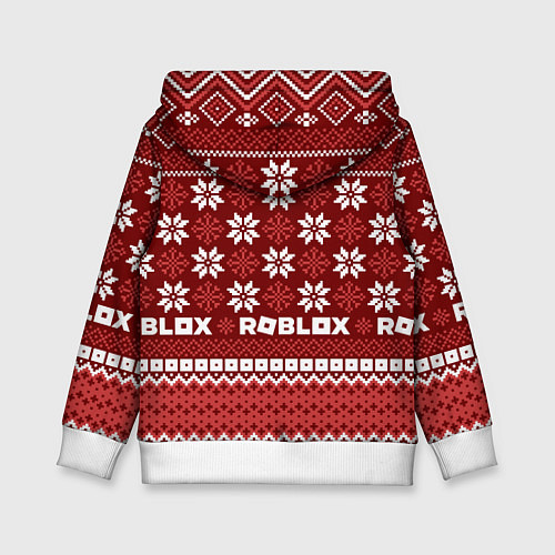 Детская толстовка Roblox christmas sweater / 3D-Белый – фото 2