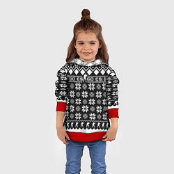 Толстовка-худи детская CS GO christmas sweater, цвет: 3D-красный — фото 2