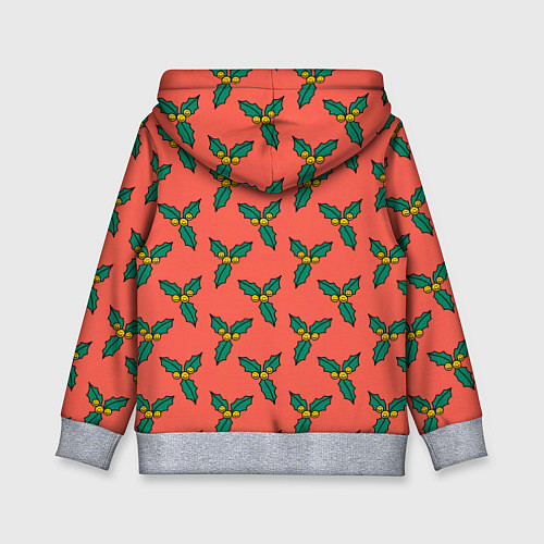 Детская толстовка Ягоды остролиста / 3D-Меланж – фото 2