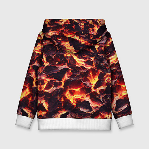 Детская толстовка Бурлящая лава / 3D-Белый – фото 2