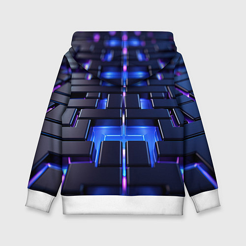 Детская толстовка Плиты абстракции / 3D-Белый – фото 2