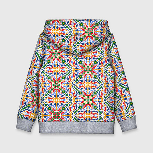 Детская толстовка Мелкий красочный узор / 3D-Меланж – фото 2