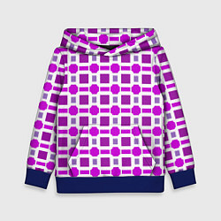 Детская толстовка Фиолетовые кирпичики и белые полосы