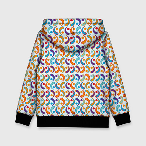 Детская толстовка Паттерн из симметричных фигур / 3D-Черный – фото 2