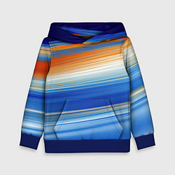 Детская толстовка Оранжевые и синий градиент