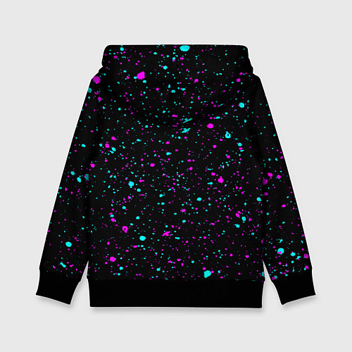 Детская толстовка Константин и неоновый герб России посередине / 3D-Черный – фото 2