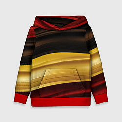 Детская толстовка Черный красный желтый цвет абстракции