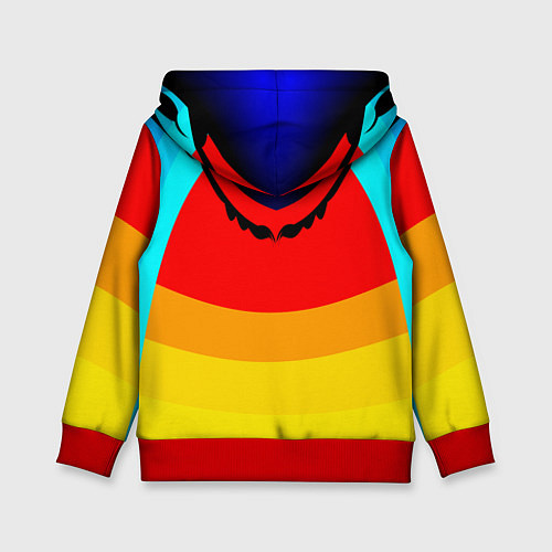 Детская толстовка Цветные фигуры / 3D-Красный – фото 2