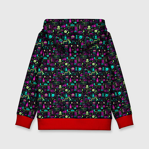 Детская толстовка Cyberspace / 3D-Красный – фото 2