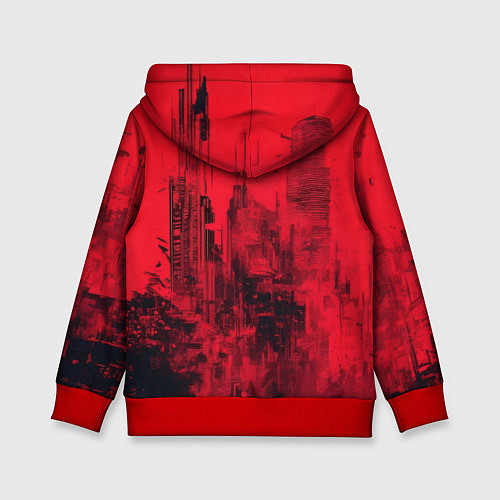 Детская толстовка Хардкорный боец / 3D-Красный – фото 2