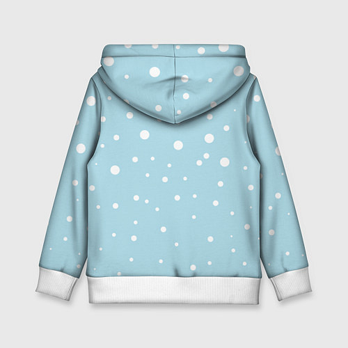 Детская толстовка Гора капибара в снегу / 3D-Белый – фото 2