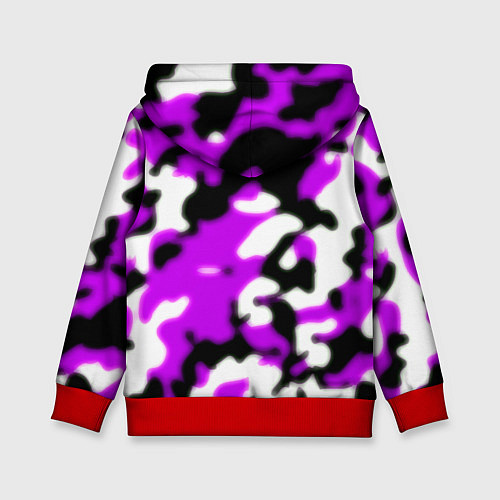 Детская толстовка Marshmello camo / 3D-Красный – фото 2